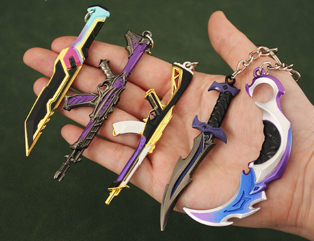 Valorant Merchandise M4 Impression Metal Keychain